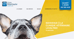 Desktop Screenshot of cliniqueveterinairelavaltrie.com